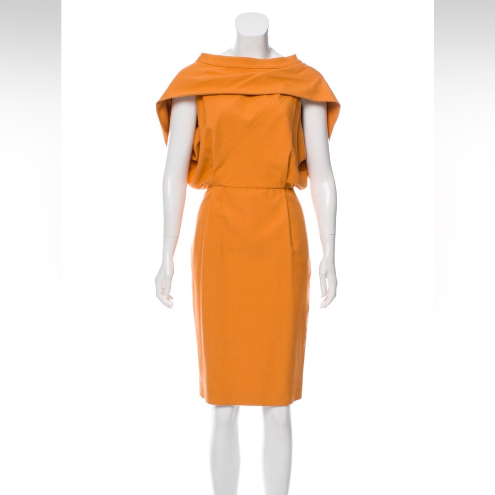 Brioni draped silk dress size M